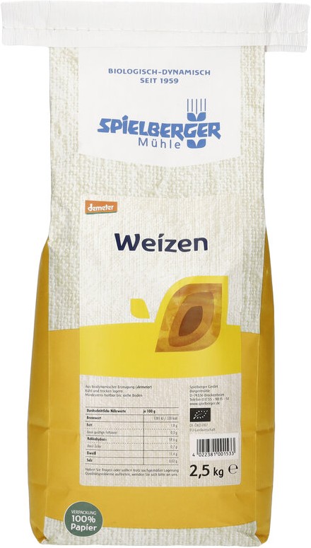 Weizen, demeter – für Familien & Vorrat