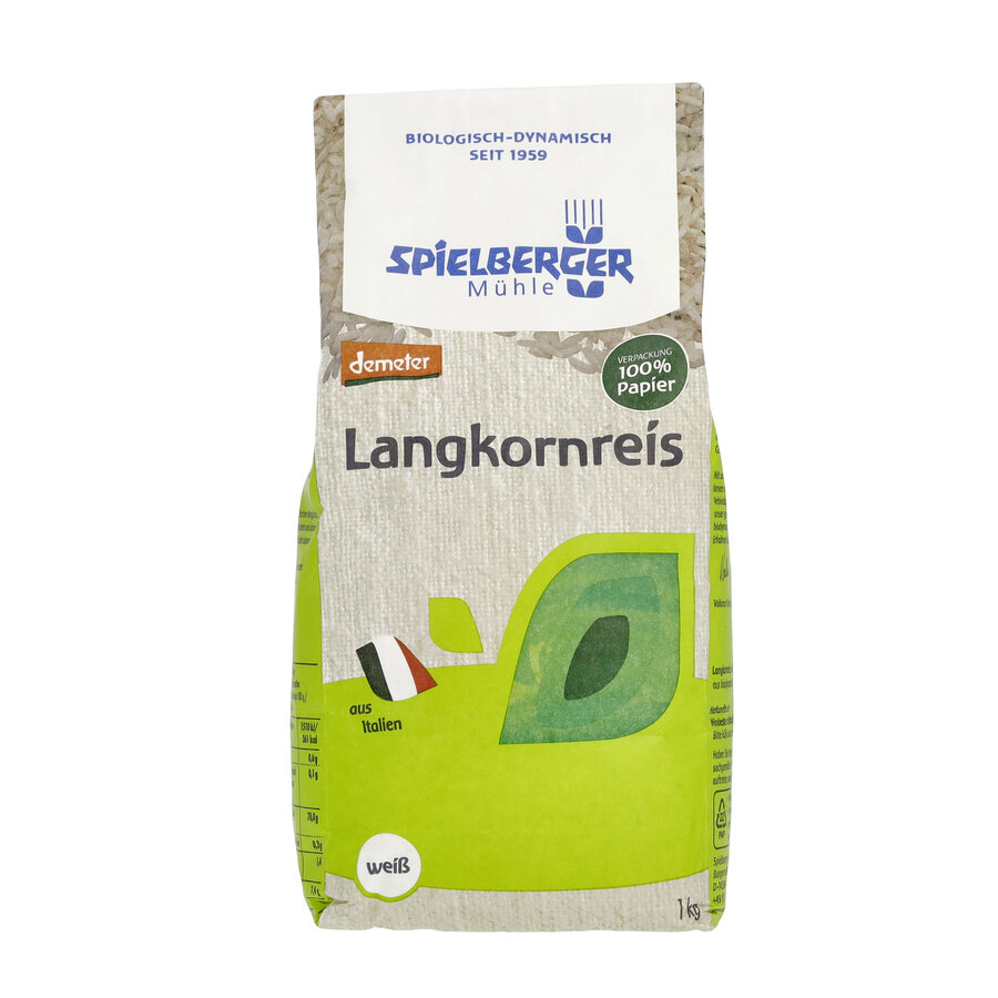 Langkornreis, weiß, demeter