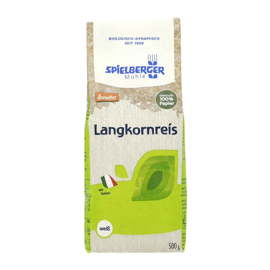 Langkornreis, weiß, demeter