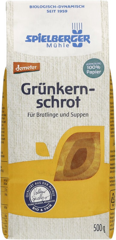 Grünkernschrot, demeter