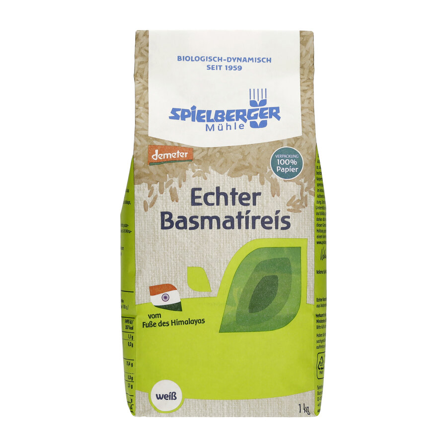 Echter Basmatireis, weiß, demeter