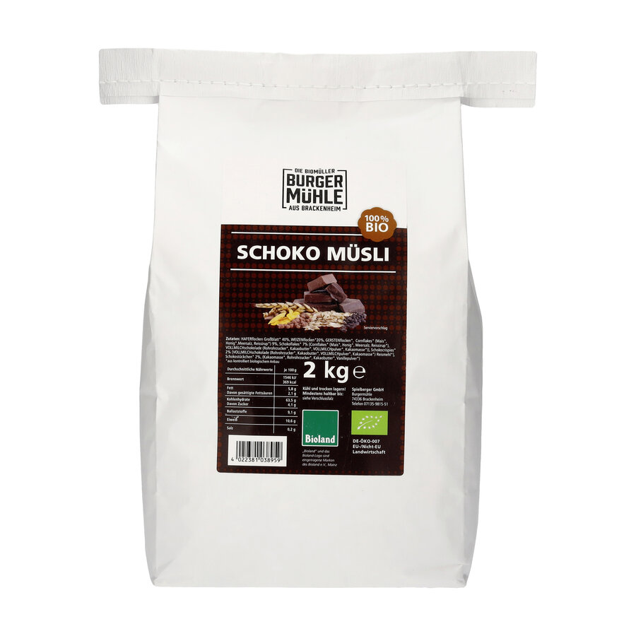 Schoko Müsli, bioland – für Familien & Vorrat