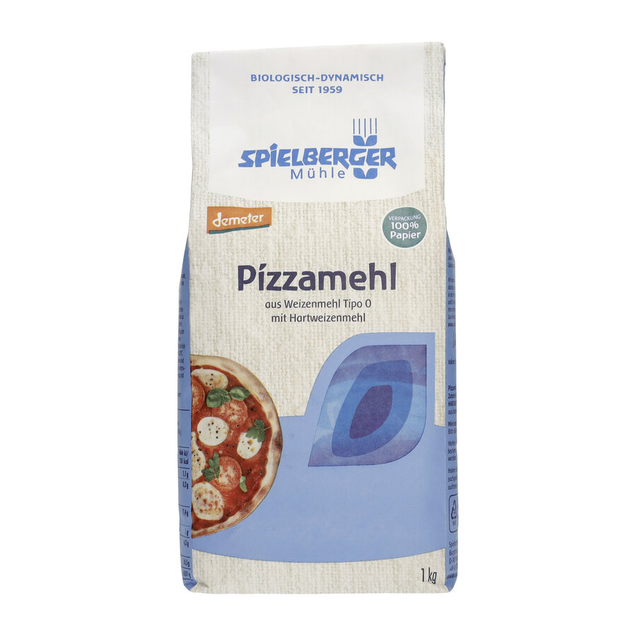 Pizzamehl aus Weizenmehl Tipo 0 mit Hartweizenmehl, demeter