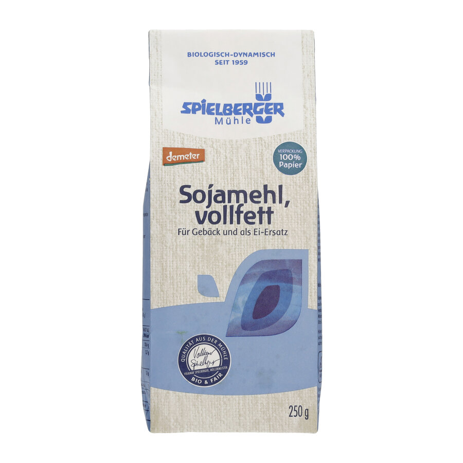 Sojamehl, vollfett geröstet, demeter