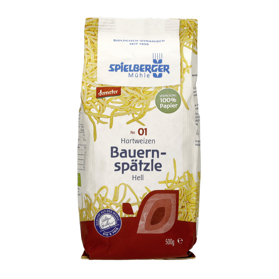 Bauernspätzle, demeter