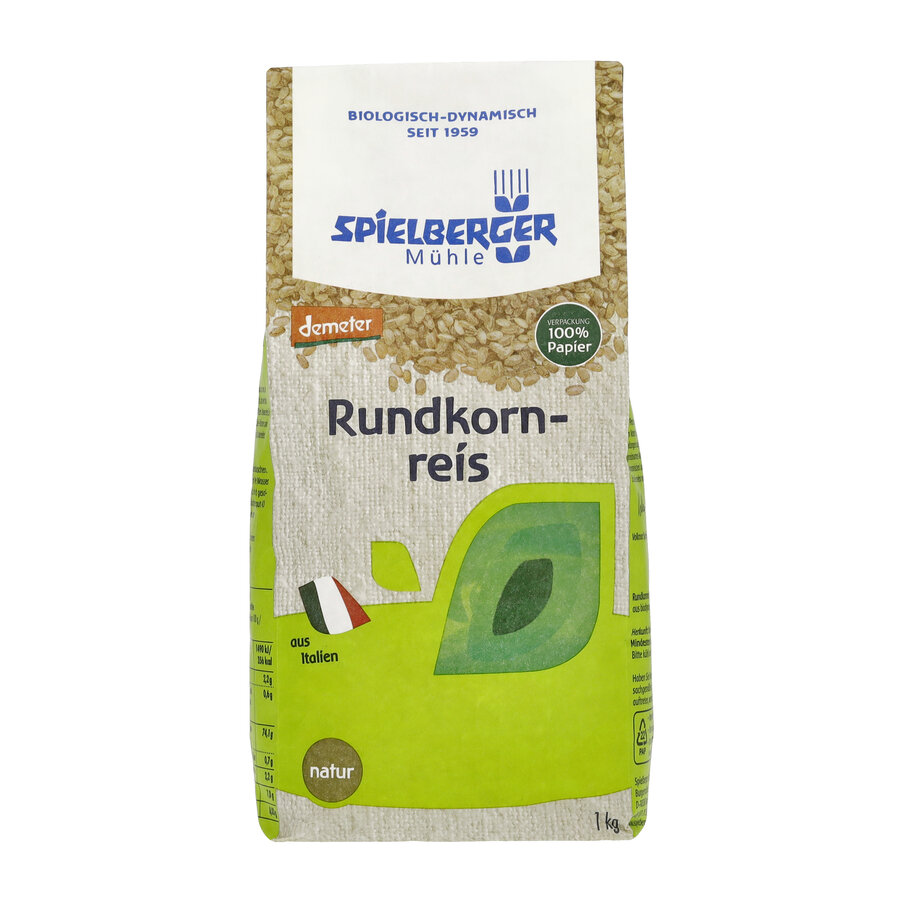 Rundkornreis, natur, demeter
