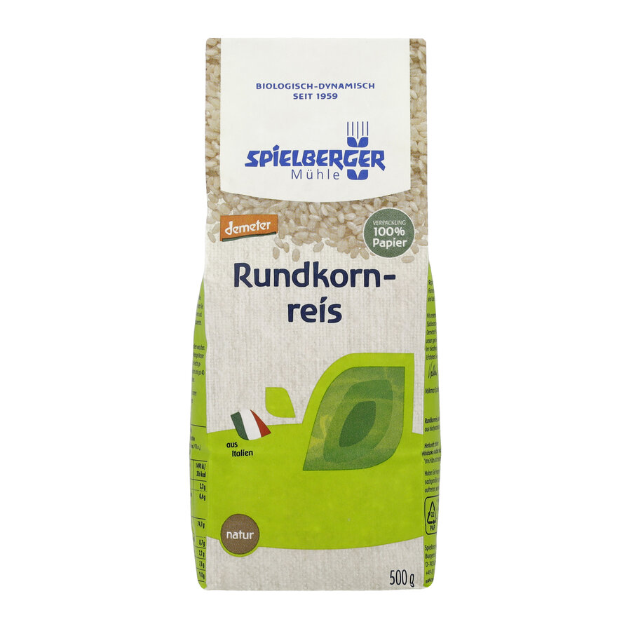 Rundkornreis, natur, demeter