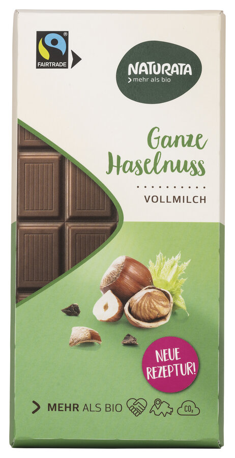 Ganze Haselnuss Schokolade, Vollmilch