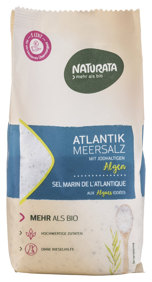 Atlantik Meersalz, mit jodhaltigen Algen