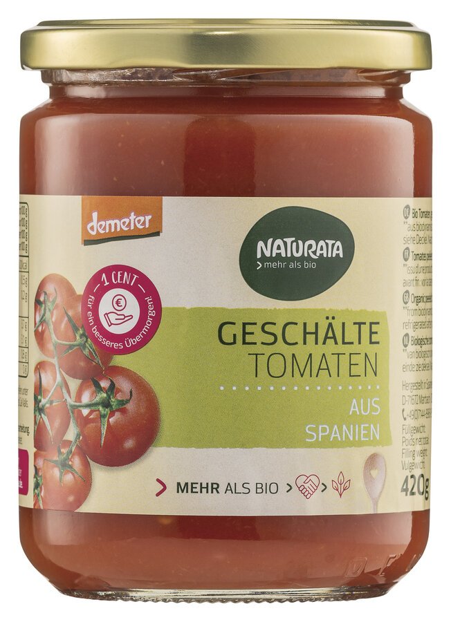 Geschälte Tomaten in Tomatensaft