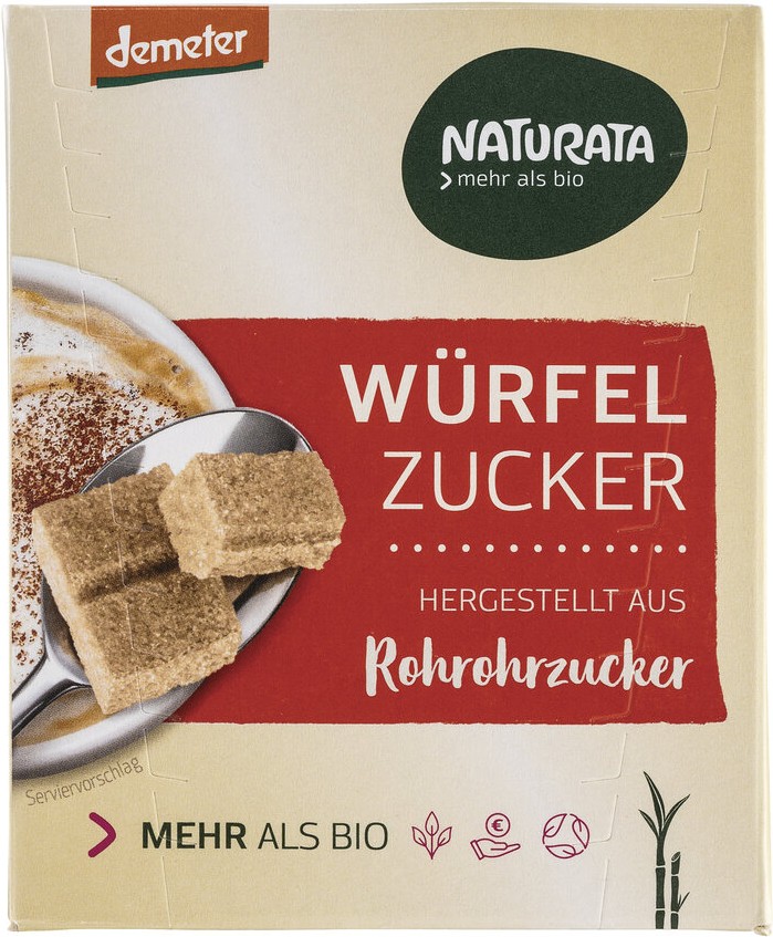 Würfelzucker aus Rohrohrzucker
