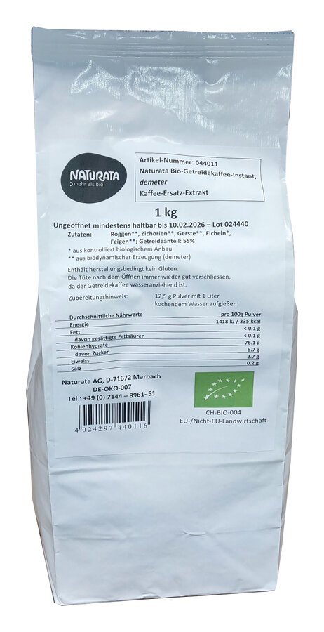 Getreidekaffee, Instant, Bulk