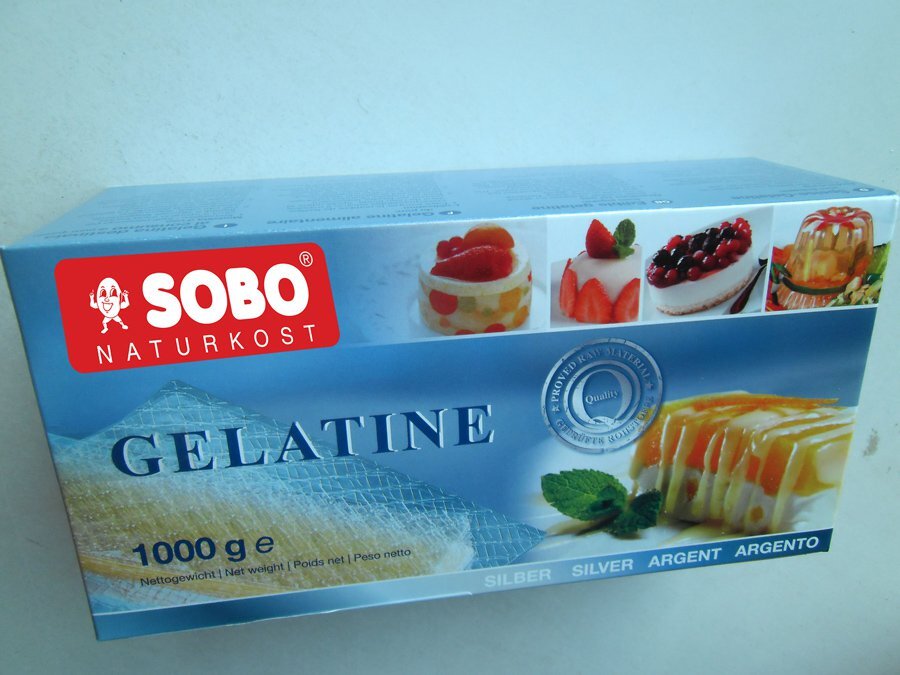 Blatt-Gelatine, ca. 400 Blatt
