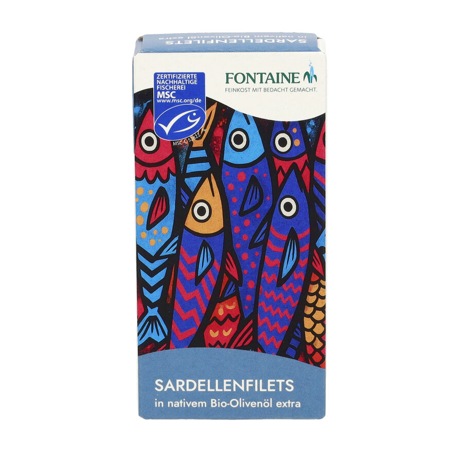 Sardellenfilets MSC in nativem Bio-Olivenöl extra