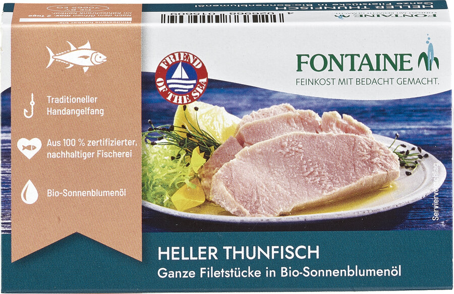 Premium Filets vom Hellen Thunfisch in Bio-Sonnenblumenöl