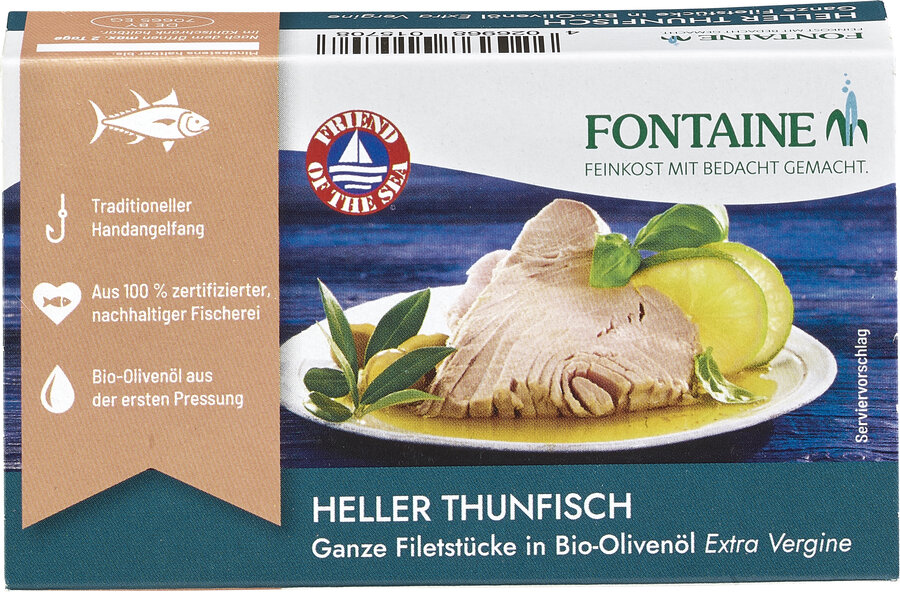 Premium Filets vom Hellen Thunfisch in Bio-Olivenöl