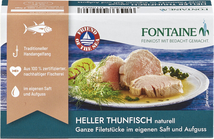Premium Filets vom Hellen Thunfisch naturell