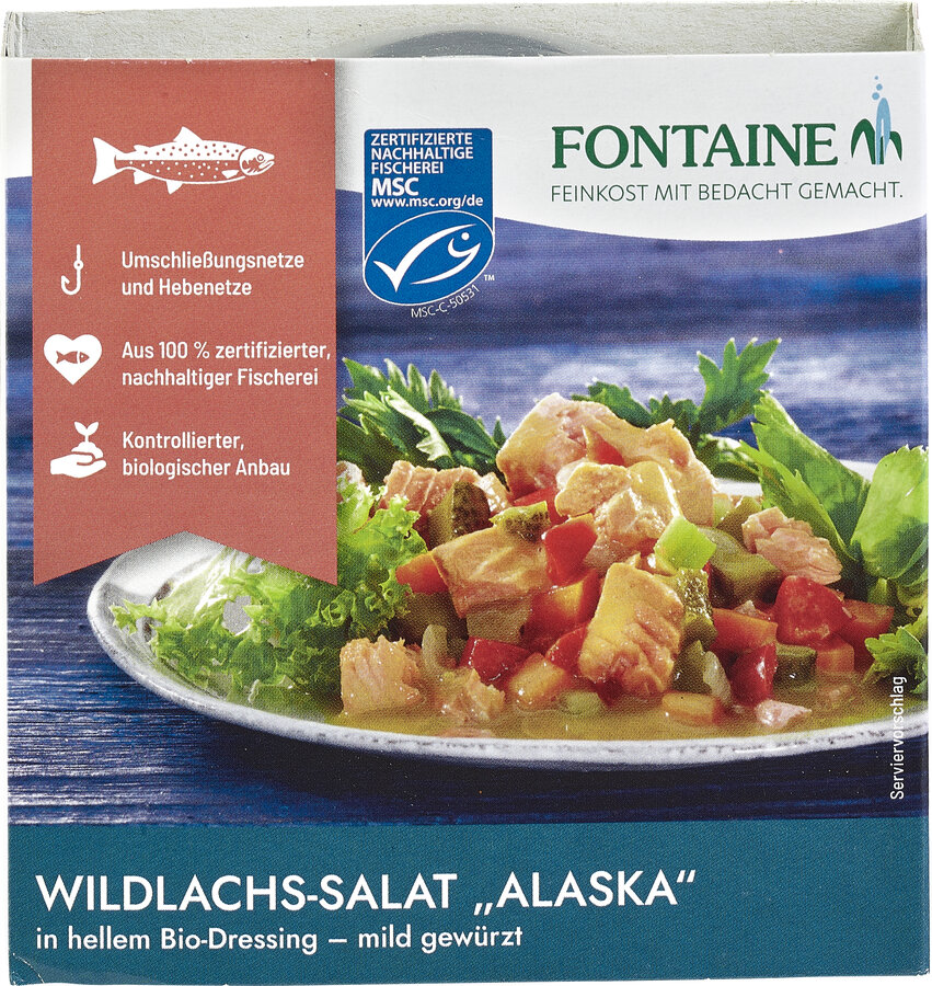 Wildlachs Salat Alaska-Style