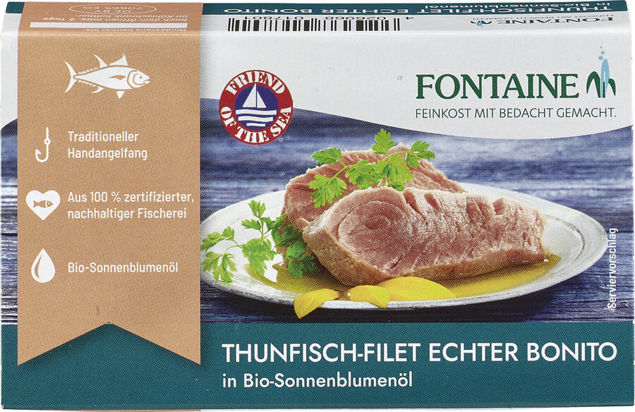 Thunfisch Filets vom Echten Bonito in Bio-Sonnenblumenöl