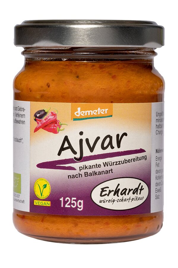 Demeter Ajvar - pikante Würze nach Balkanart. Die Optimal zum Würzen und Verfein