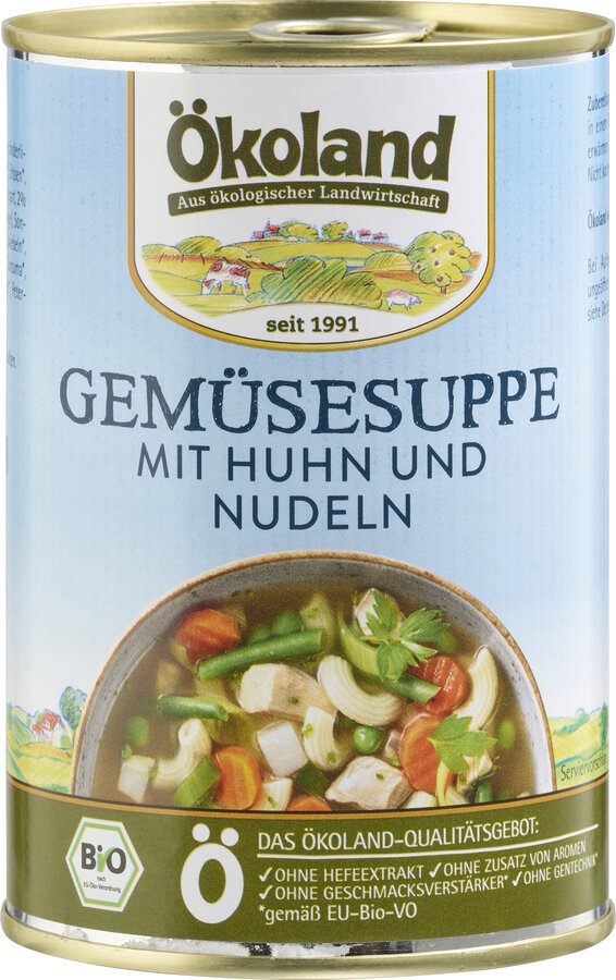 Gemüsesuppe mit Huhn