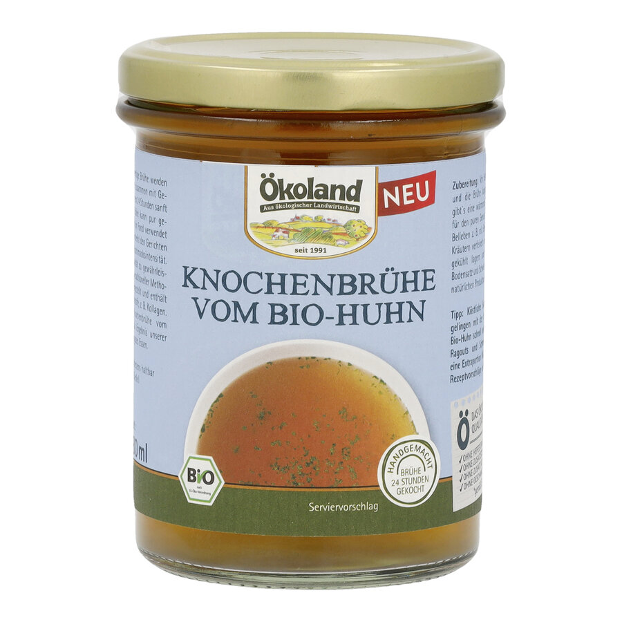 Knochenbrühe vom Bio-Huhn