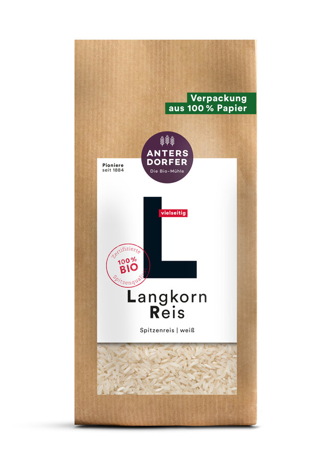 Langkorn Reis weiß