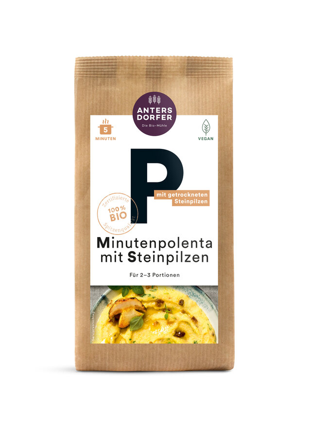 Minutenpolenta mit Steinpilzen