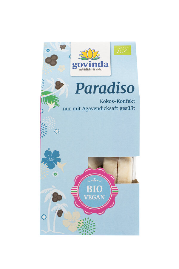 Paradiso Kokos-Konfekt nur mit Agavendicksaft gesüßt