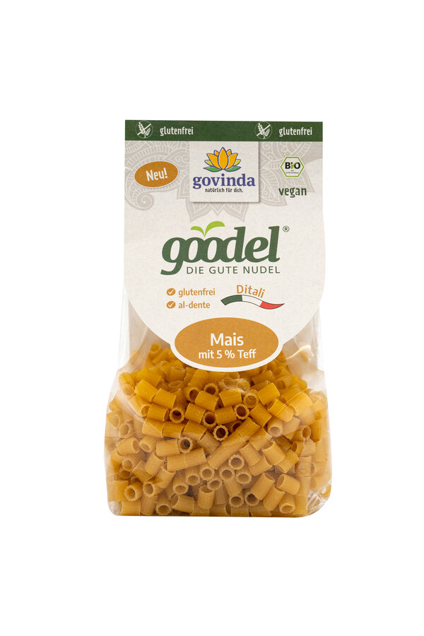Goodel DIE GUTE NUDEL Ditali Mais mit 5 % Teff