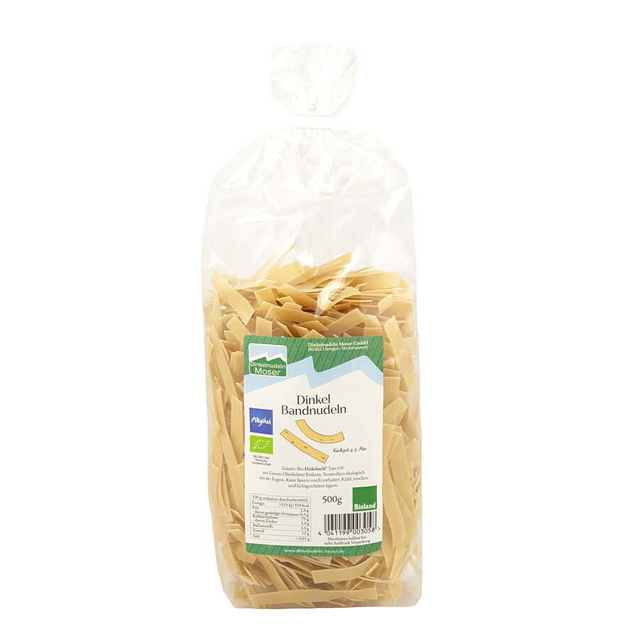 Bioland-Dinkel-Bandnudel-500g