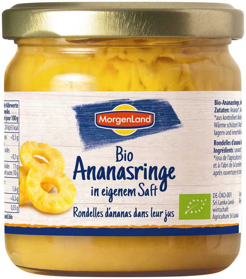 Ananasringe in eigenem Saft