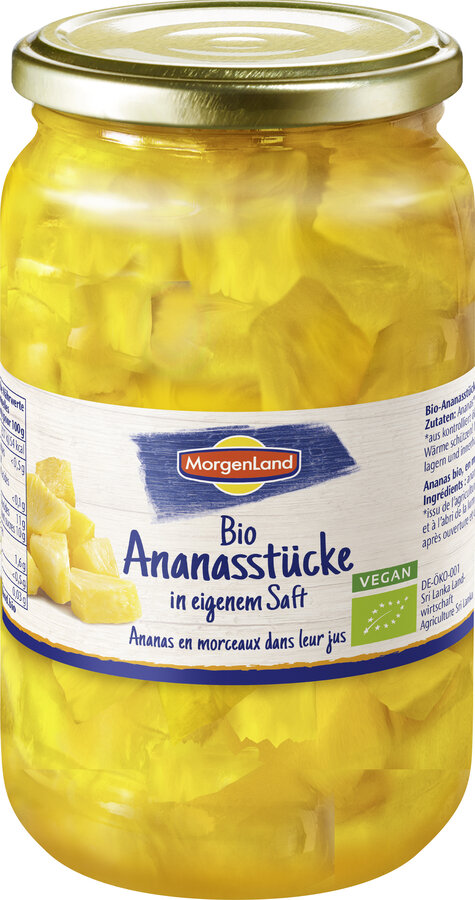 Ananasstücke in eigenem Saft