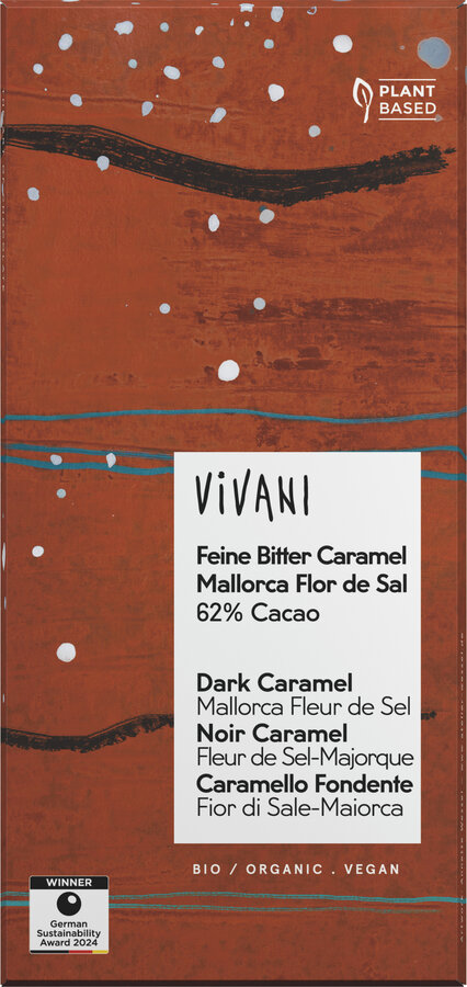 Feine Bitter Caramel Mallorca Flor de Sal 62% Cacao