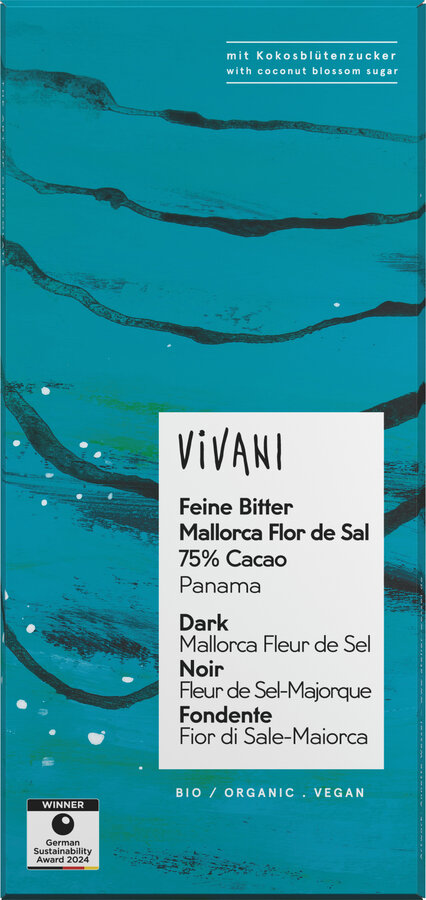 Feine Bitter Mallorca Flor de Sal 75% Cacao Panama