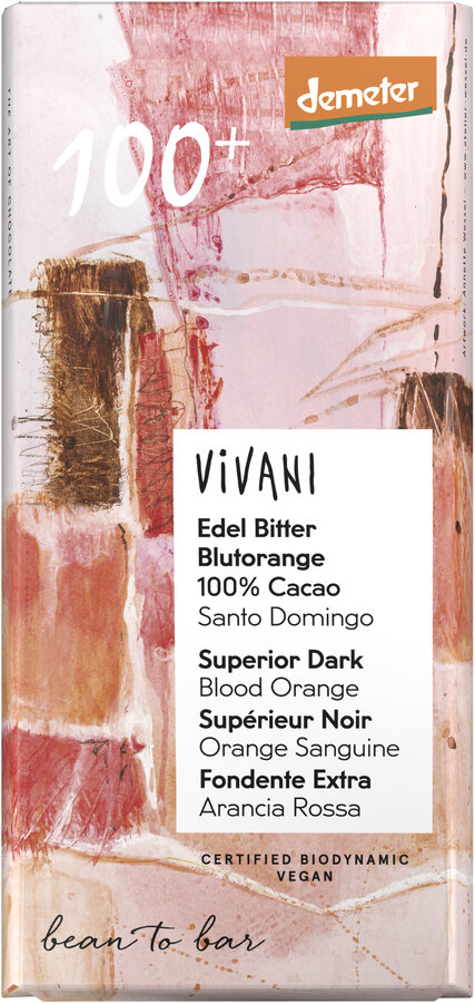 Edel Bitter Blutorange 100 % Cacao Santo Domingo