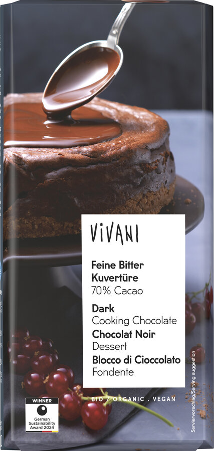 Feine Bitter Kuvertüre 70% Cacao (-Tafelformat)