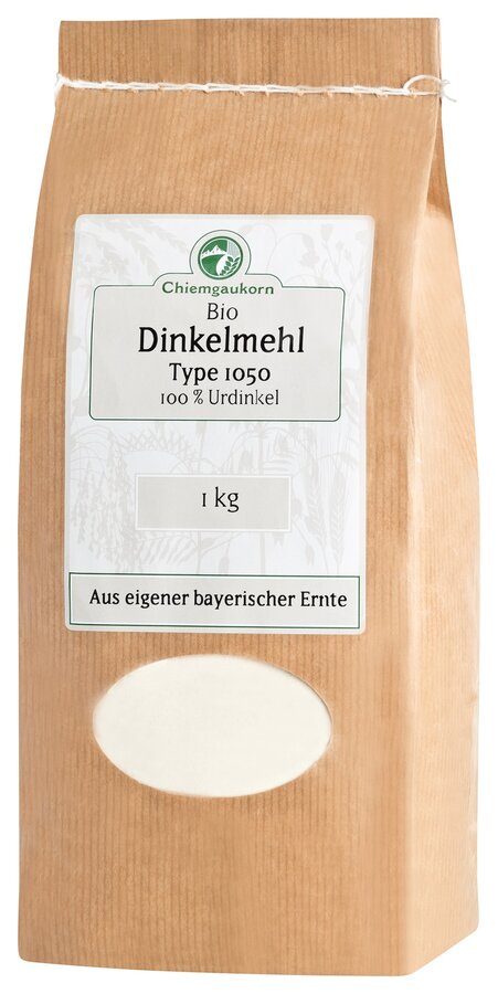 Dinkelmehl Type 1050, Bio-Urdinkelmehl, Chiemgaukorn