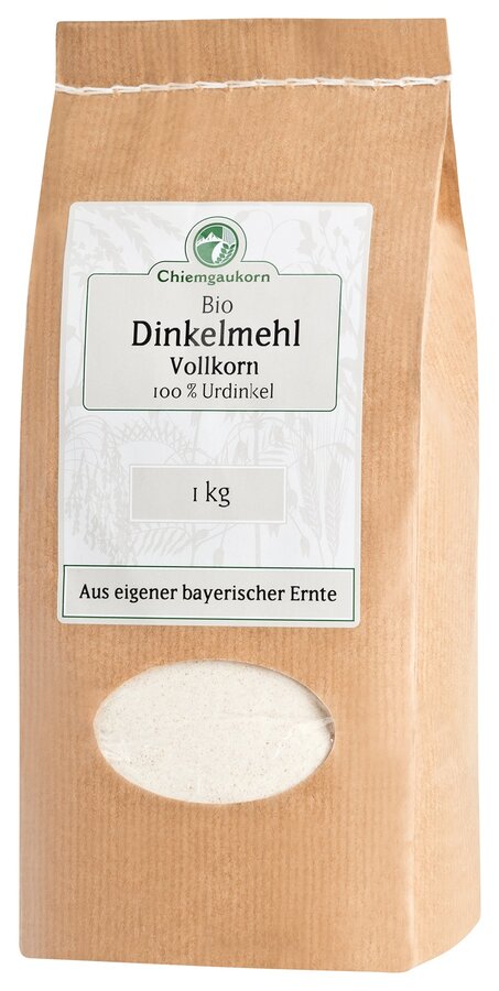 Dinkel-Vollkornmehl, Bio-Urdinkelmehl, Chiemgaukorn