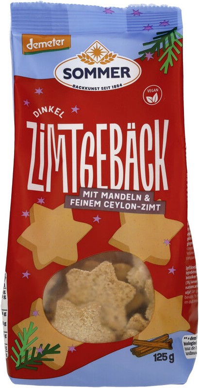 Demeter Dinkel Zimtgebäck mit Mandeln und feinem Ceylon-Zimt