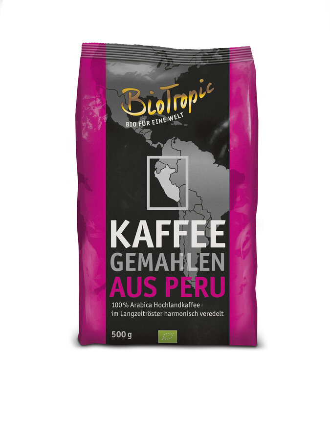 Röstkaffee gemahlen aus Peru