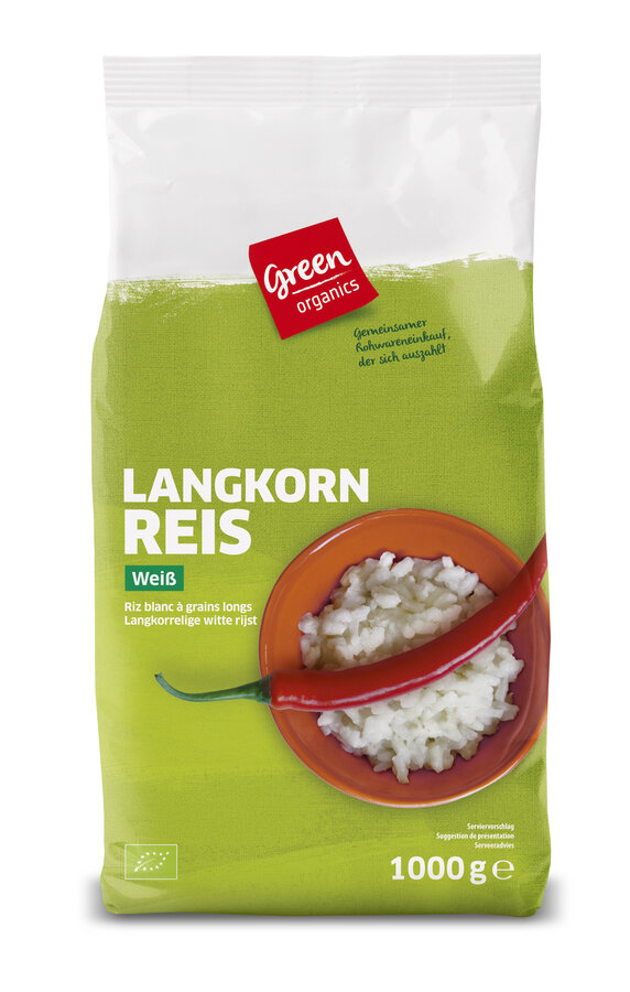 Langkorn Reis weiß