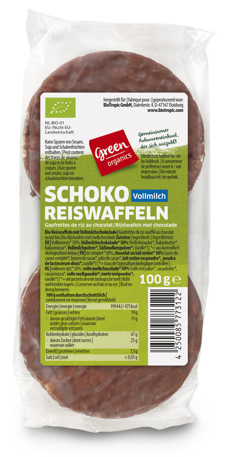 Schoko Reiswaffeln Vollmilch