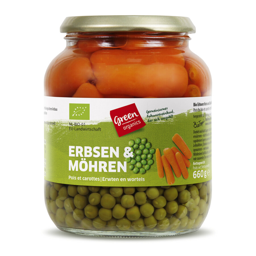 Erbsen und Möhren