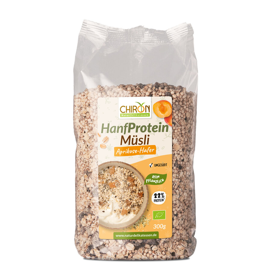 HanfProtein Müsli Aprikose-Hafer