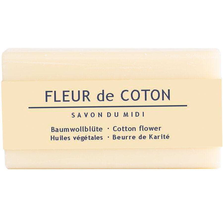 Seife mit Karité Butter Fleur de coton/ Baumwollblüte / Cotton flower