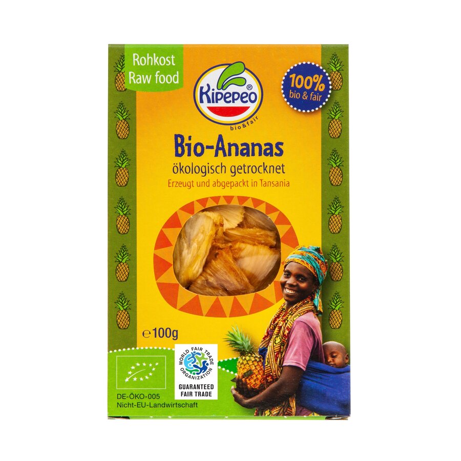 Bio-Ananas getrocknet & fair Rohkost Tansania