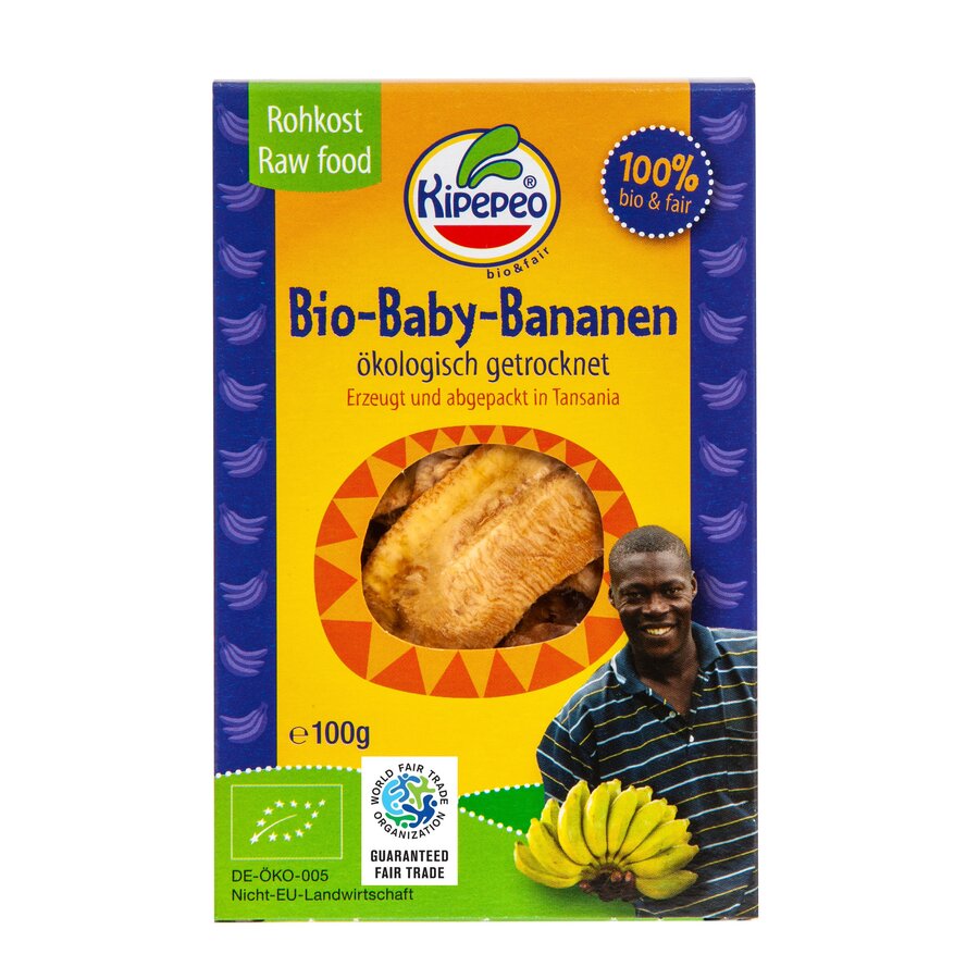 Bio-Baby-Banane getrocknet & fair Rohkost Tansania
