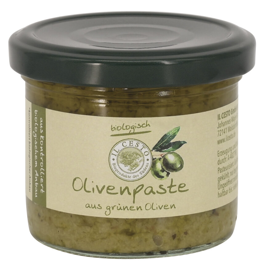 Olivenpaste aus grünen Oliven