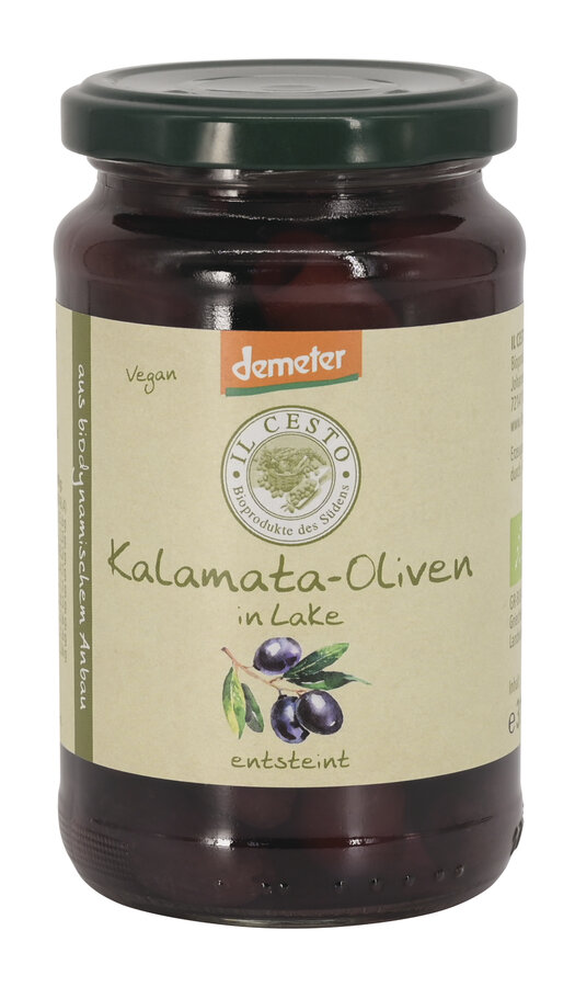 Demeter Griech. Kalamata-Oliven in Lake natur entsteint